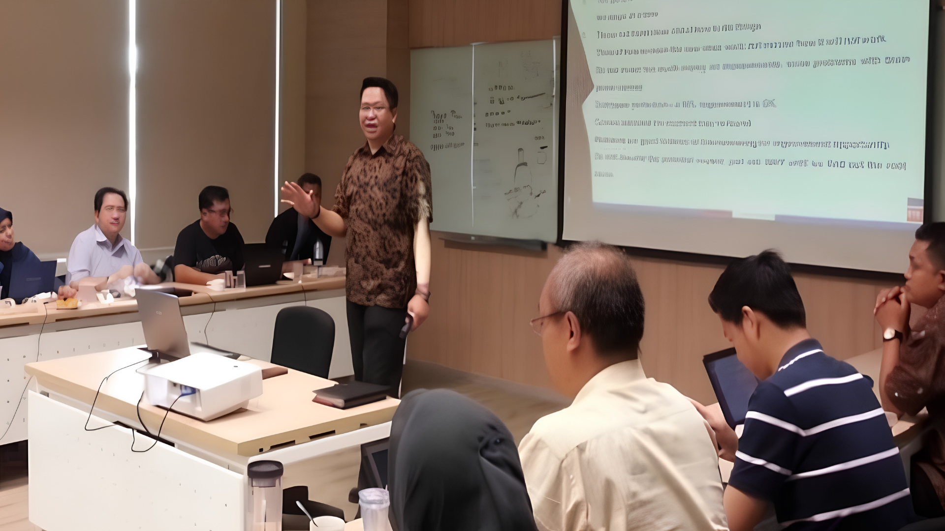 Sesi kelas di ruang manajemen — sesi coaching bersama Coach Besto